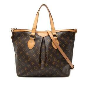 LOUIS VUITTON Brown Monogram Leather Shoulder Bag